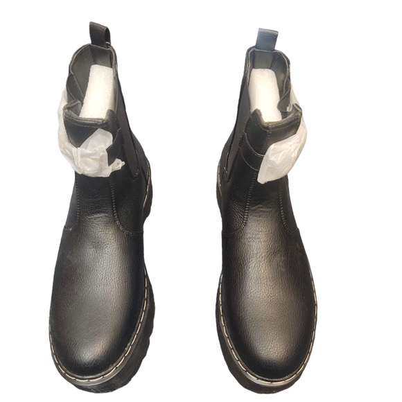 *SALE* NWOT UNIONBAY Black Combat Boots Size 9.5 - Picture 3 of 9